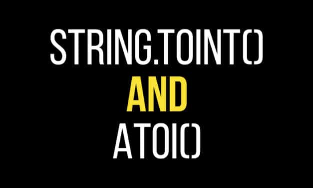 Convert a String to an Integer – Arduino
