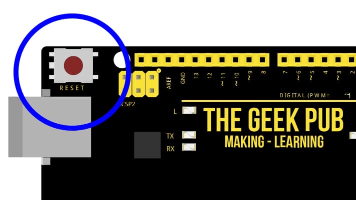 Arduino Hardware Reset Button