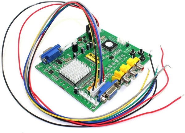 GBS-8200 CGA-EGA to VGA Convertor - top with wiring harness