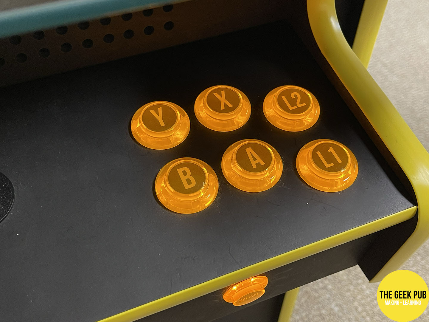 Printed arcade button labels