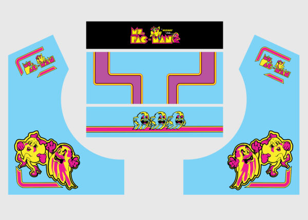 MsPacMan Bartop Arcade Cabinet Skin