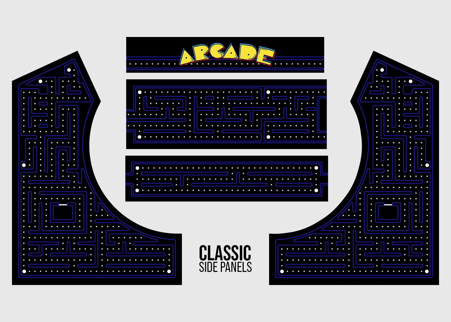 Pac Style Bartop Arcade Cabinet Skin