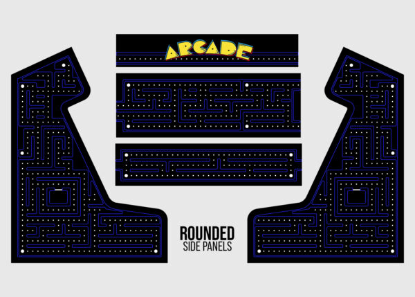 Pac-Style Bartop Arcade Cabinet Skin, arcade graphics, arcade artwork - Image 4