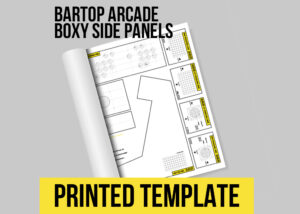 Bartop Arcade Cabinet Printed Templates for Boxy Side Panels