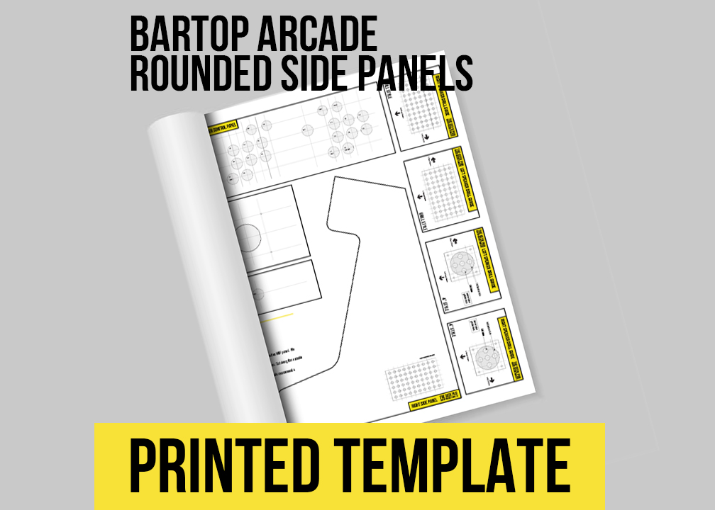 Bartop Arcade Printed Templates Rounded