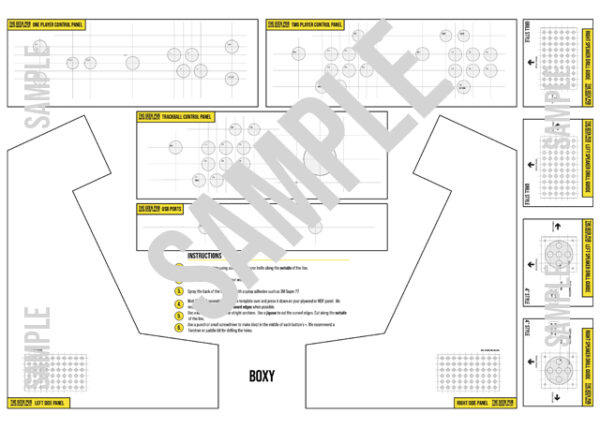 Bartop Arcade Printed Template Boxy Side Panels Angle 1