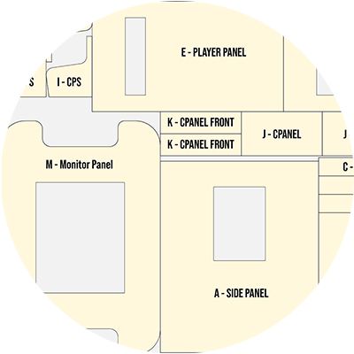 Cocktail Table Arcade Plans Cut Sheet