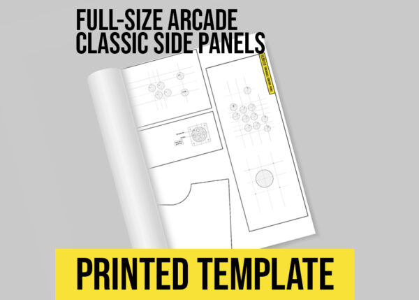 Full-Size Arcade Printed Template Classic Side Panels