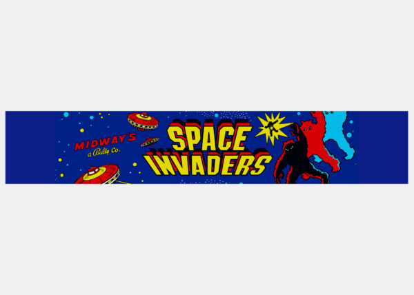 Space Invaders Bartop Arcade Marquee