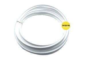 White 3/4" Arcade T-Molding 25ft spool