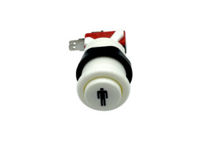 1UP White American Arcade Button 30mm