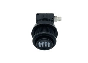 4UP Black American Arcade Button 30mm