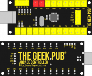 Geek Pub Arcade Encoder Layout and Wiring