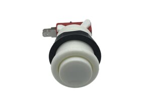 White American Arcade Button 30mm