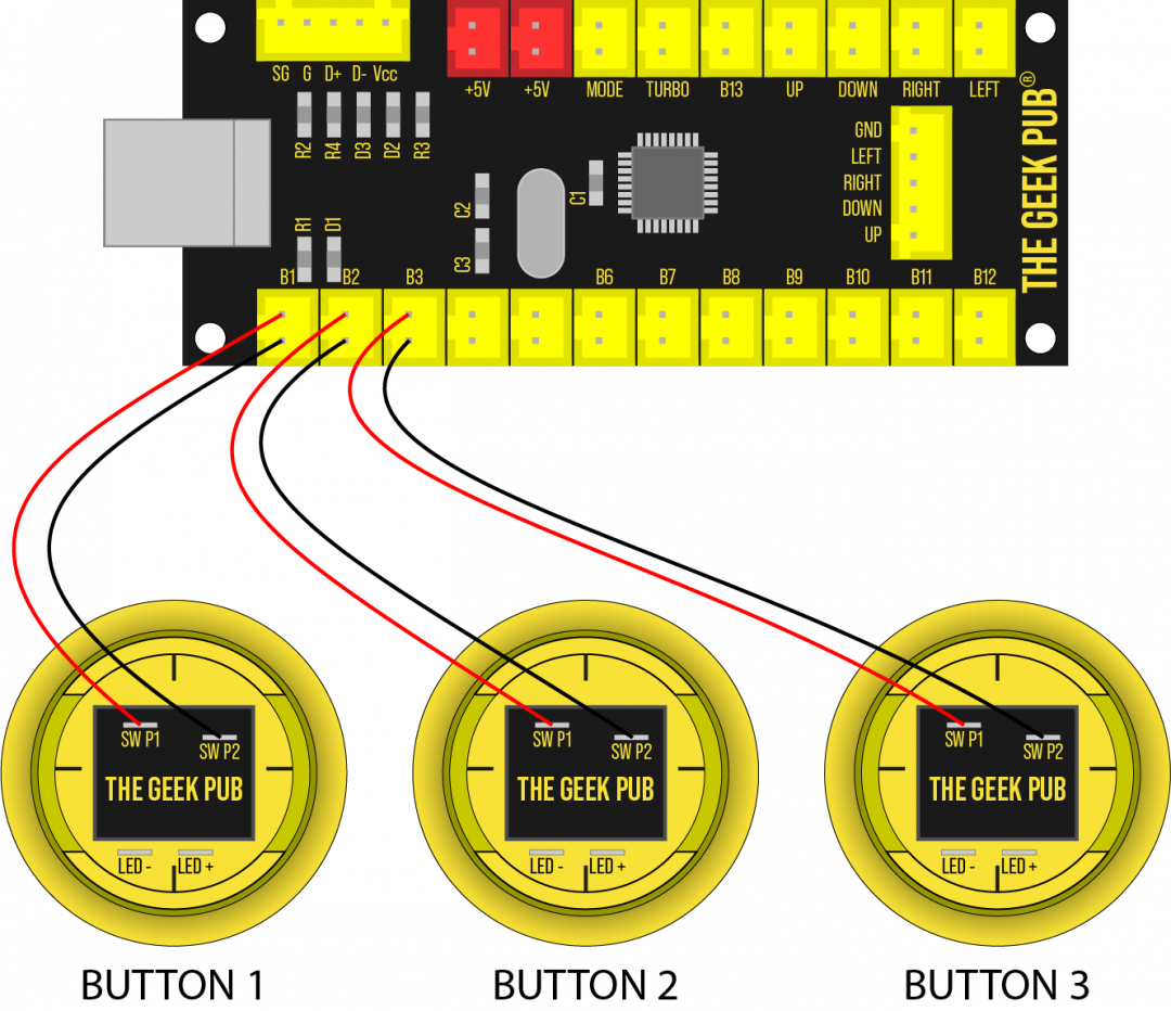 Arcade Controls Wiring Instructions - The Geek Pub