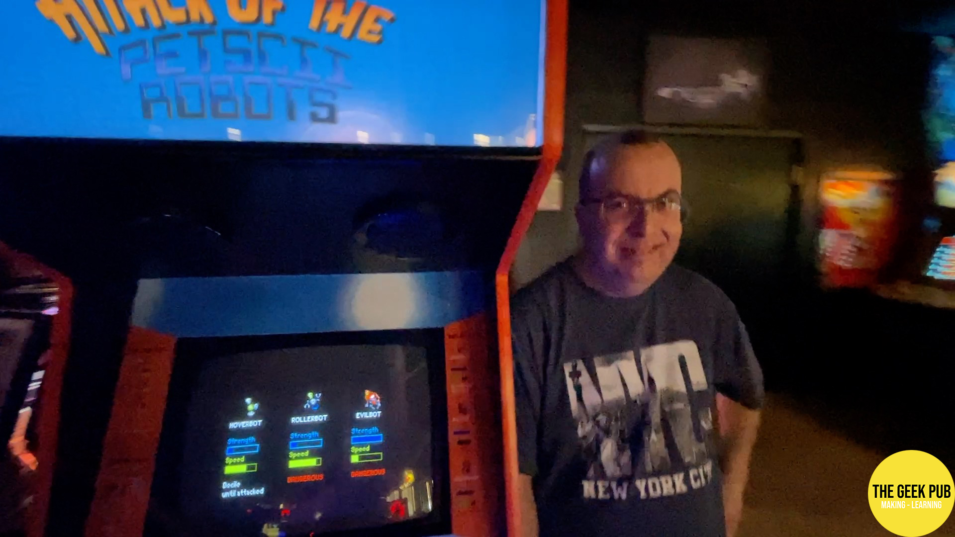 David Murray The 8-Bit Guy with PETSCII Robots Arcade