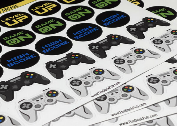 Gaming Stickers for Parties