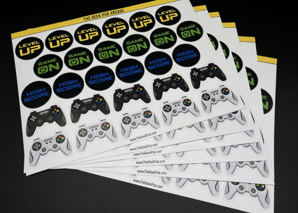Gaming Stickers for Parties