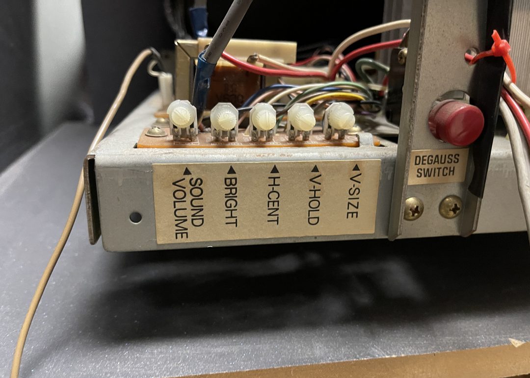 Nintendo Sanyo/Sharp 20EZ Monitor Adjustment Label The Geek Pub