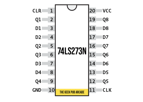 74ls273 pinout