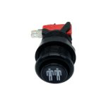 2UP Black American Arcade Button 30mm