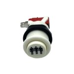 3UP White American Arcade Button 30mm