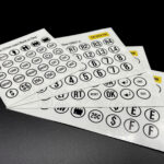 Arcade Button Labels Clear on Black Sheets