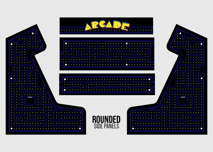Pac-Style Bartop Arcade Cabinet Skin, arcade graphics, arcade artwork - Image 4