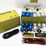 Blue-White 2 Player Arcade Controls Kit by The Geek Pub