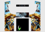 Full Size Arcade Aliens Skin Rounded