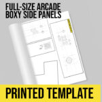 Full-Size Arcade Printed Template Boxy Side Panels