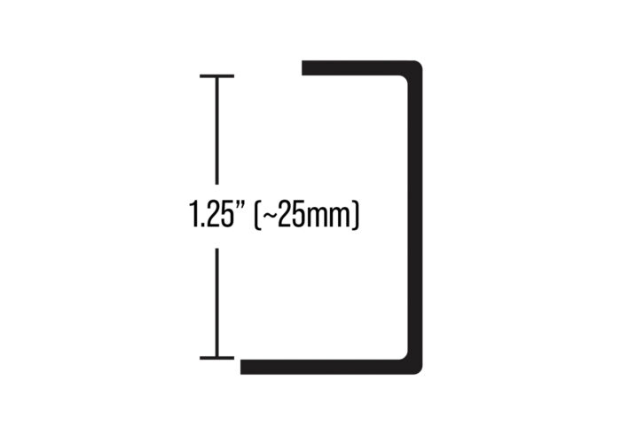 Midway cocktail top glass clips 1.25 inch opening dimensions