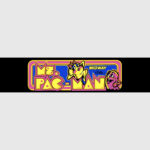 Ms. Pac-Man Full-Size Arcade Marquee