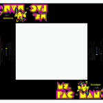 Ms Pac-Man Cocktail Table Arcade Underlayment Reproduction
