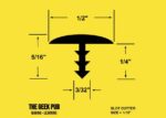 1/2" T-Molding Dimensions