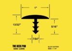 1" T-Molding Dimensions