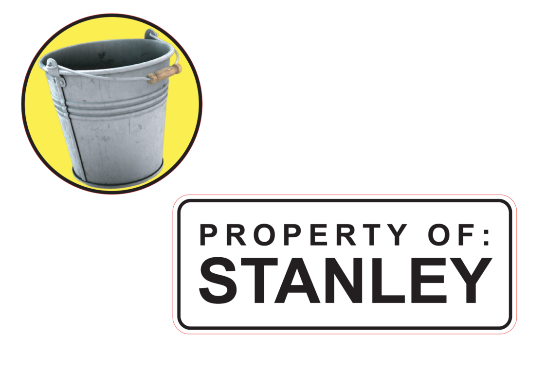 Stanley Parable Reassurance Bucket Sticker set